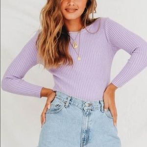 VERGE GIRL LILAC SWEATER